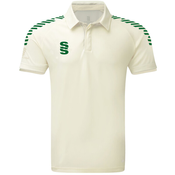 Stuart Surridge Dual Short Sleeve Cricket Shirt Diagonal Print - Junior Thumbnail
